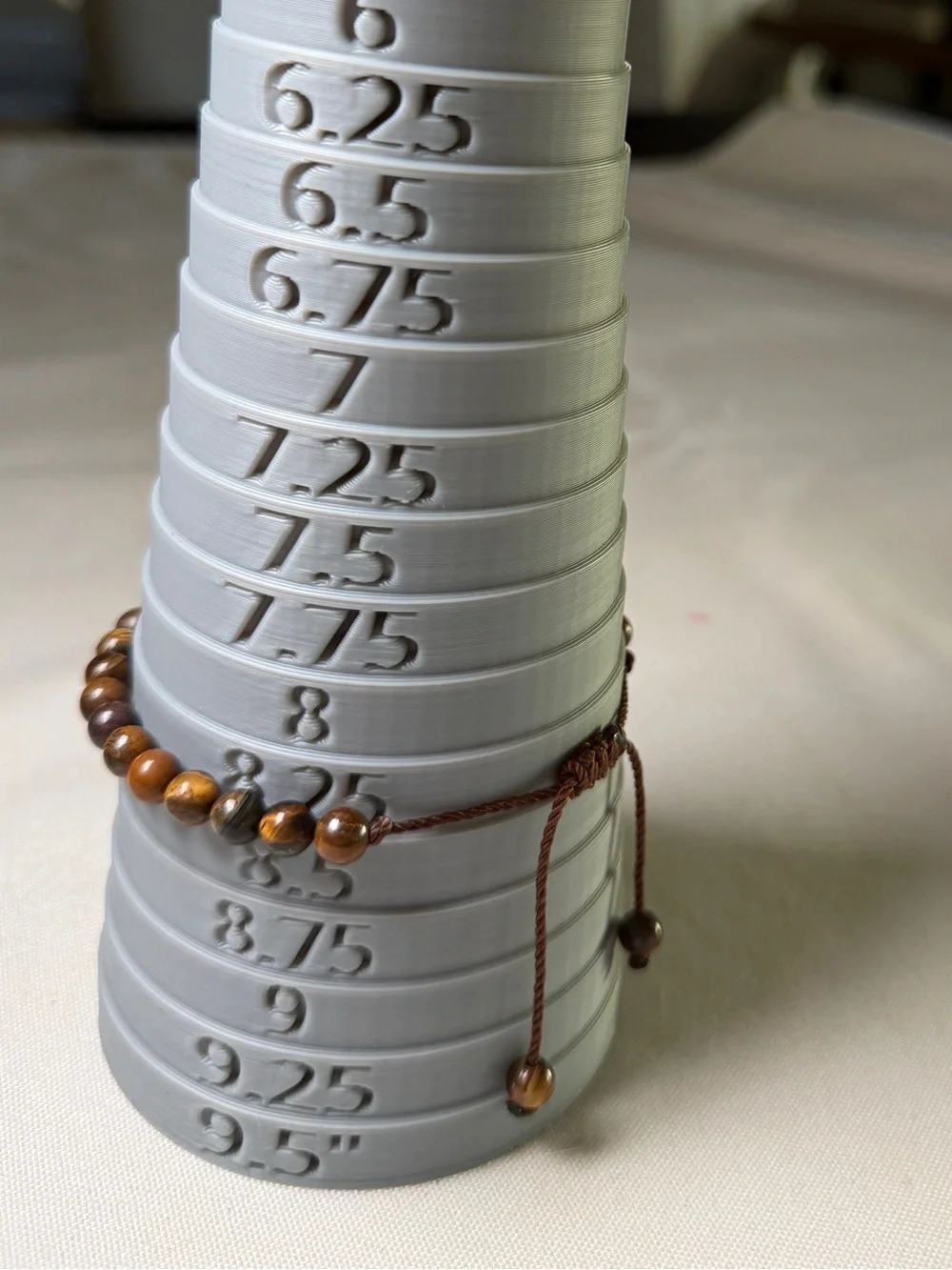 Tiger Eye Beaded Adjustable Bracelet
